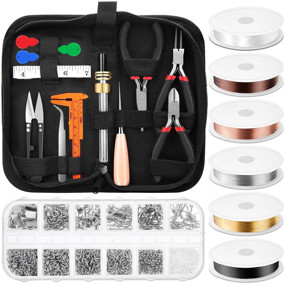 Wire Wrapping for Jewelry Making, Repair and Beading Supplies Kit with